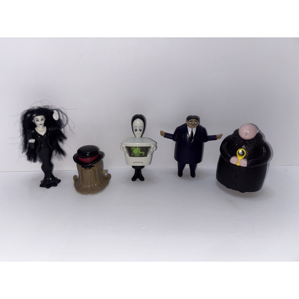 Burger King The Addams Family Toys Set of 5 Figures
